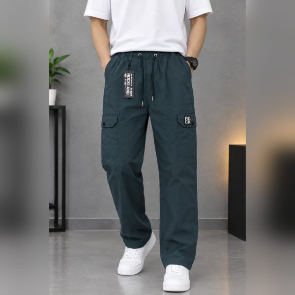 5-pocket stretch cotton cargo pants