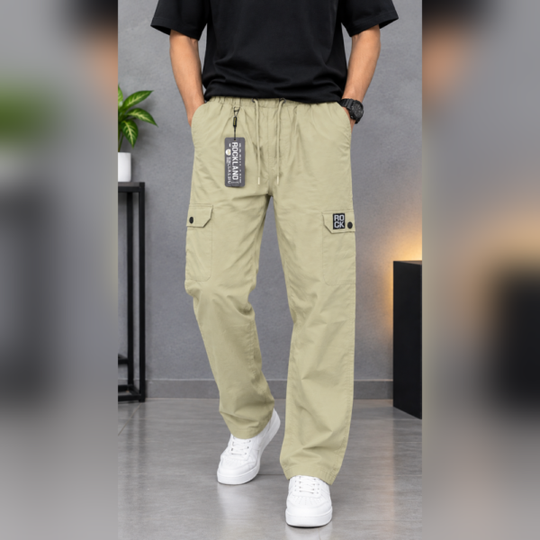 5-pocket stretch cotton cargo pants